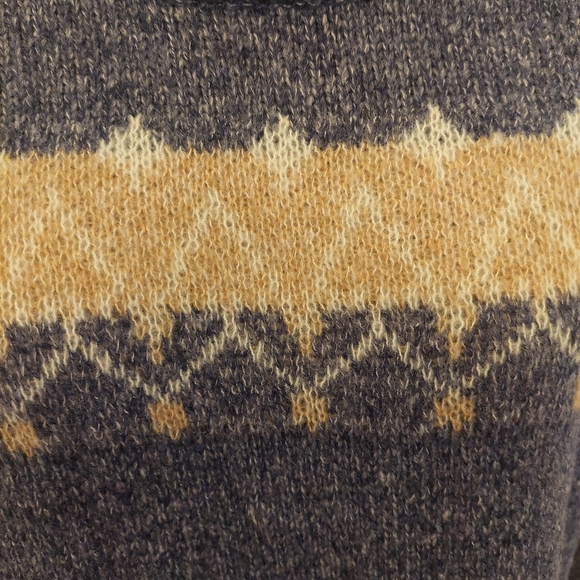 FAIR ISLE BLUE SWEATER - Medium - NWOT Fall & Winter Luxury! Kiel KJP Style! - Picture 4 of 6